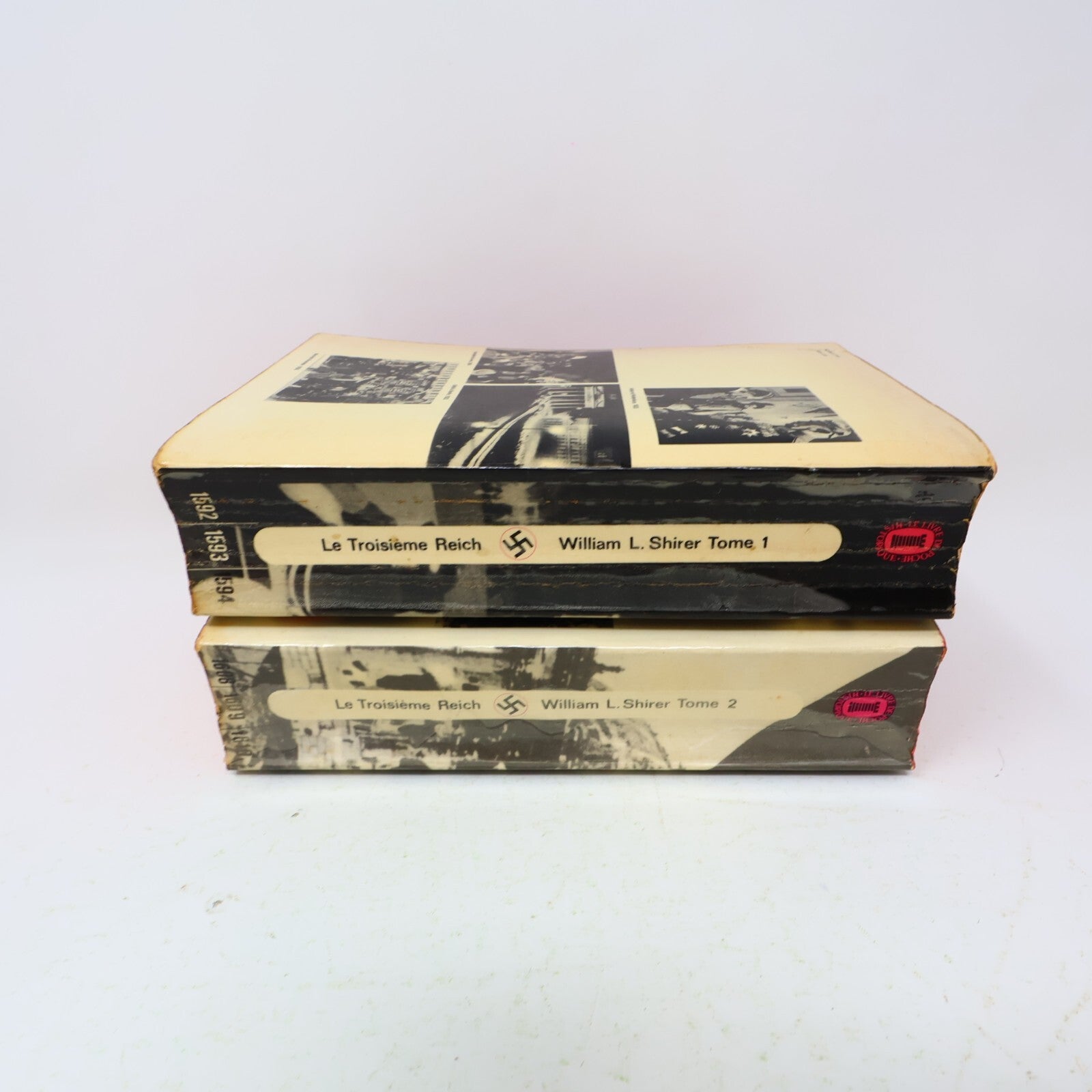 Le Troisième Reich #1-2 Série Complète Lot 2 Livres William L. Shirer Poche 60s
