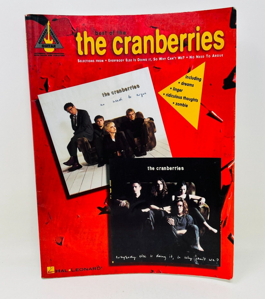 The Best of the Cranberries Guitar Songbook Hal Leonard PB Dreams/Linger/Zombie