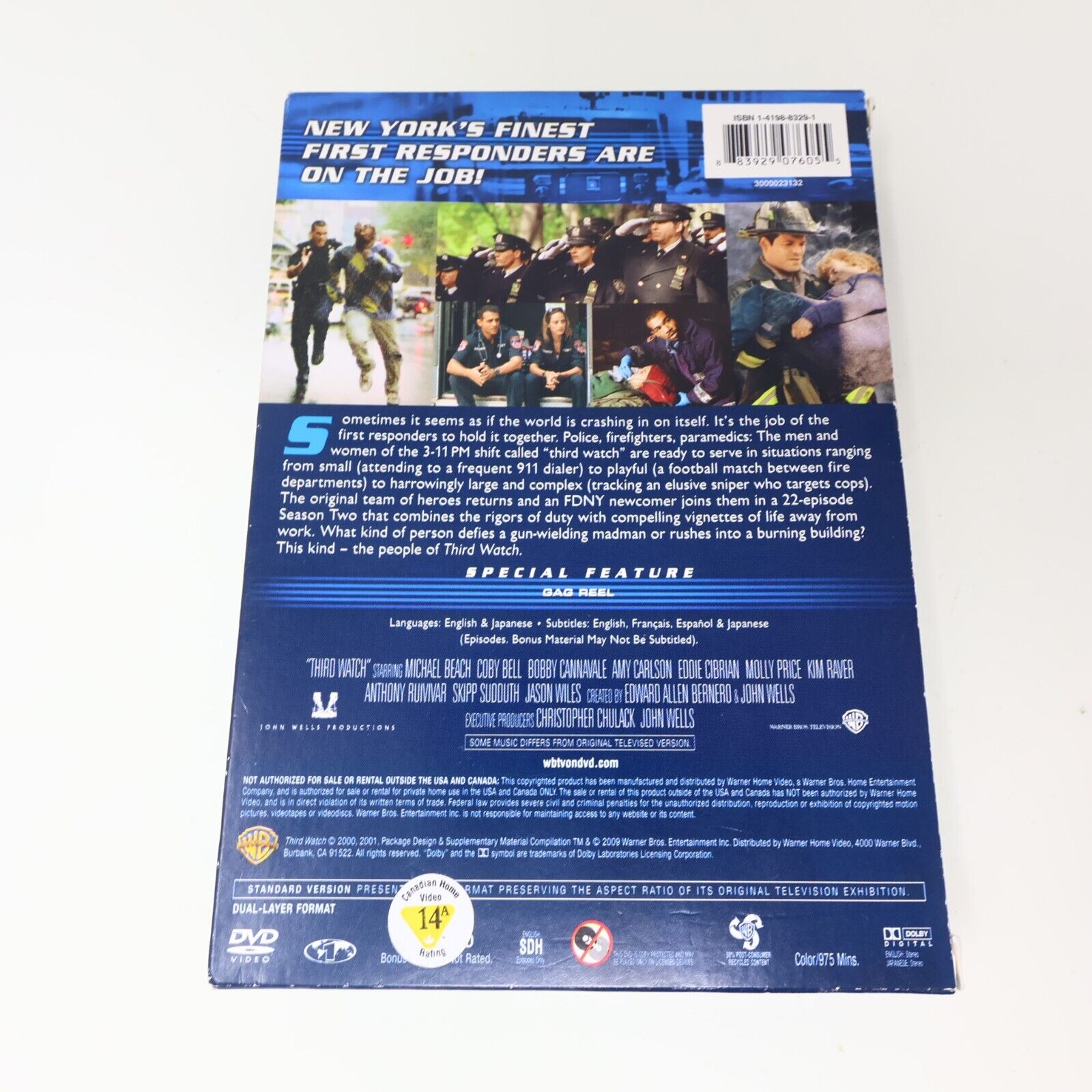 Third Watch The Complete Second Season 2 DVD Tested NTSC Michael Beach Coby Bell