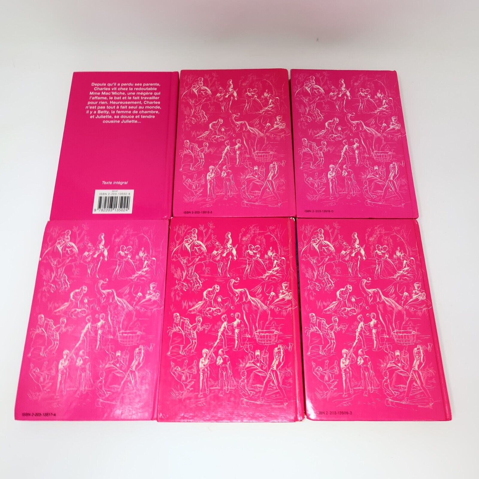 Lot 7 Livres Comtesse de Ségur Casterman Français Malheurs de Sophie HC