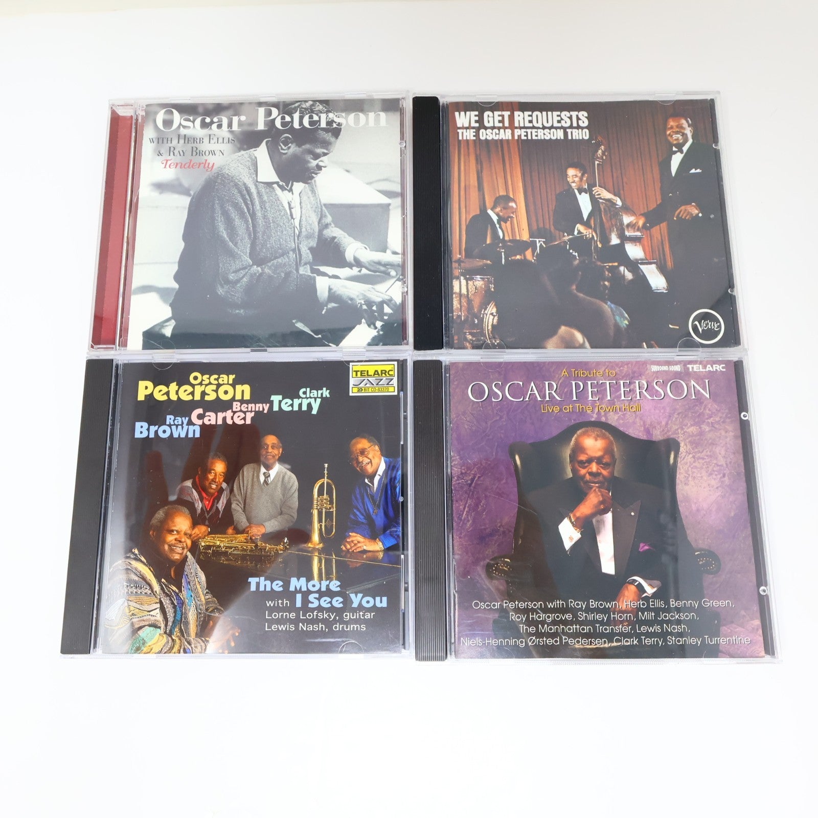 Oscar Peterson 6 CDs Lot The More I See You/Side By Side/Tenderly Jazz Blues