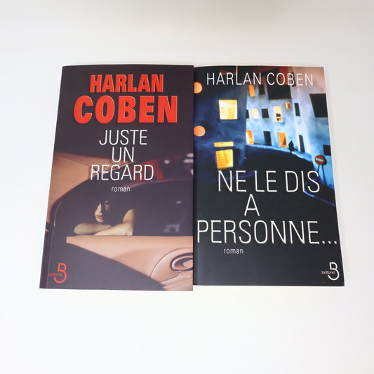 Harlan Coben Juste un Regard Ne le Dis à Personne Lot 2 Livres Roman Policier PB