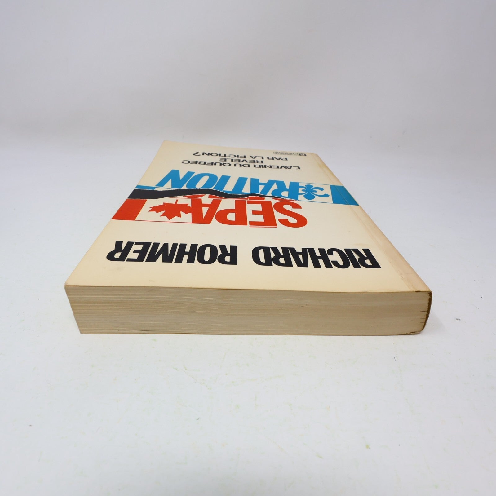 1977 Séparation Richard Rohmer De L'homme Québec Canada Fiction Historique Livre