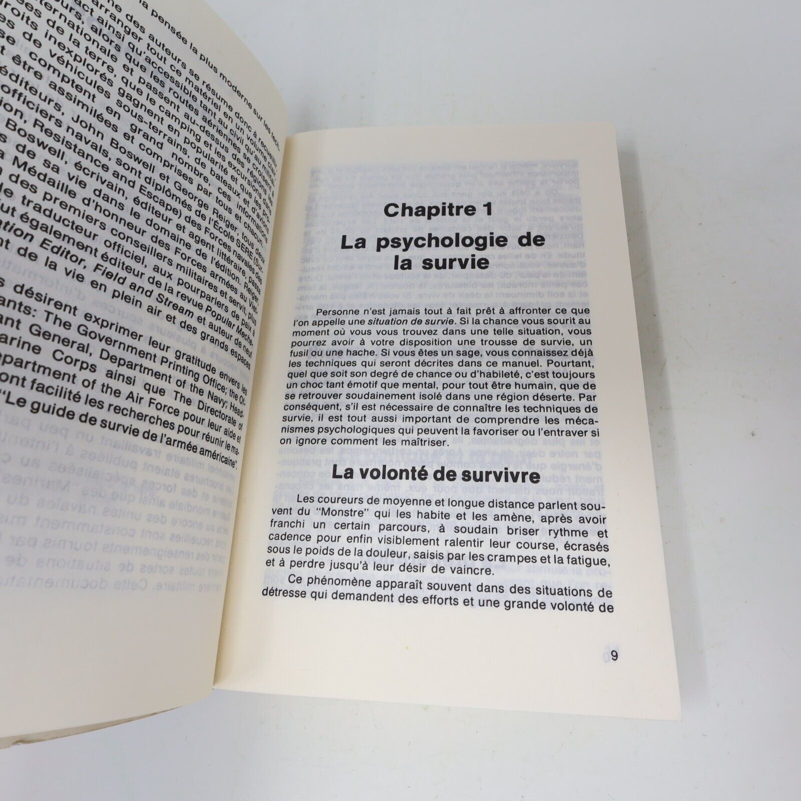 1985 Le Guide de Survie de l'Armée Américaine France Loisirs Survivalisme BCE PB