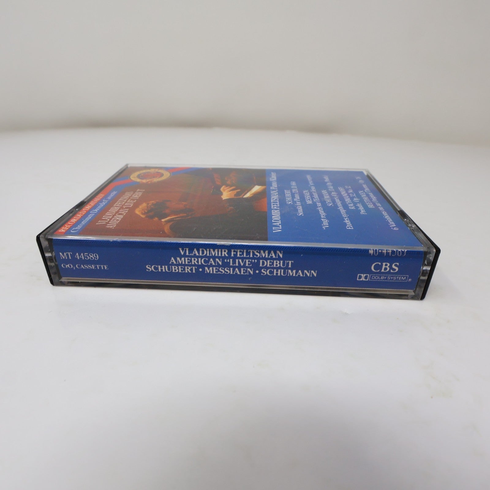 Vladimir Feltsman American "Live" Debut Cassette Piano/Klavier CBS 1988 40-44589