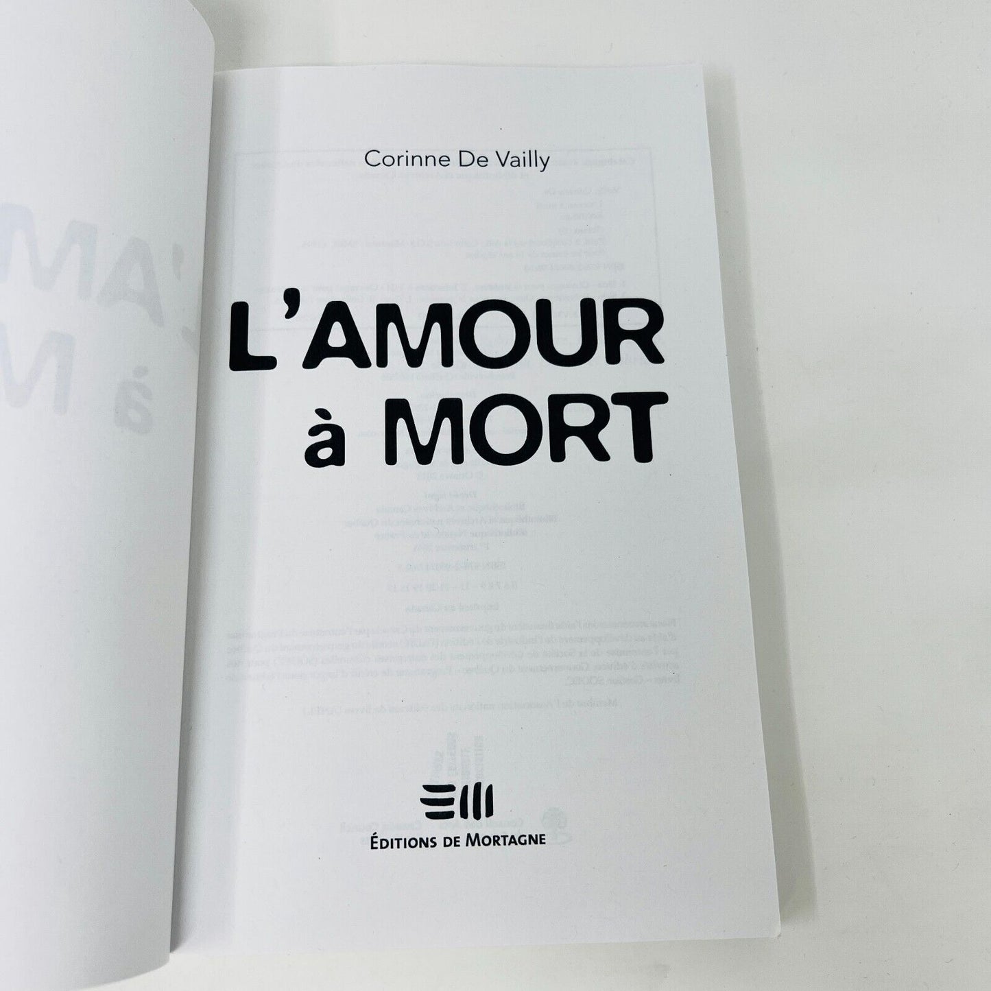 2010 Ailleurs/L'Amour à Mort/Non c'est Non Tabou Lot 3 Livres Romance Français