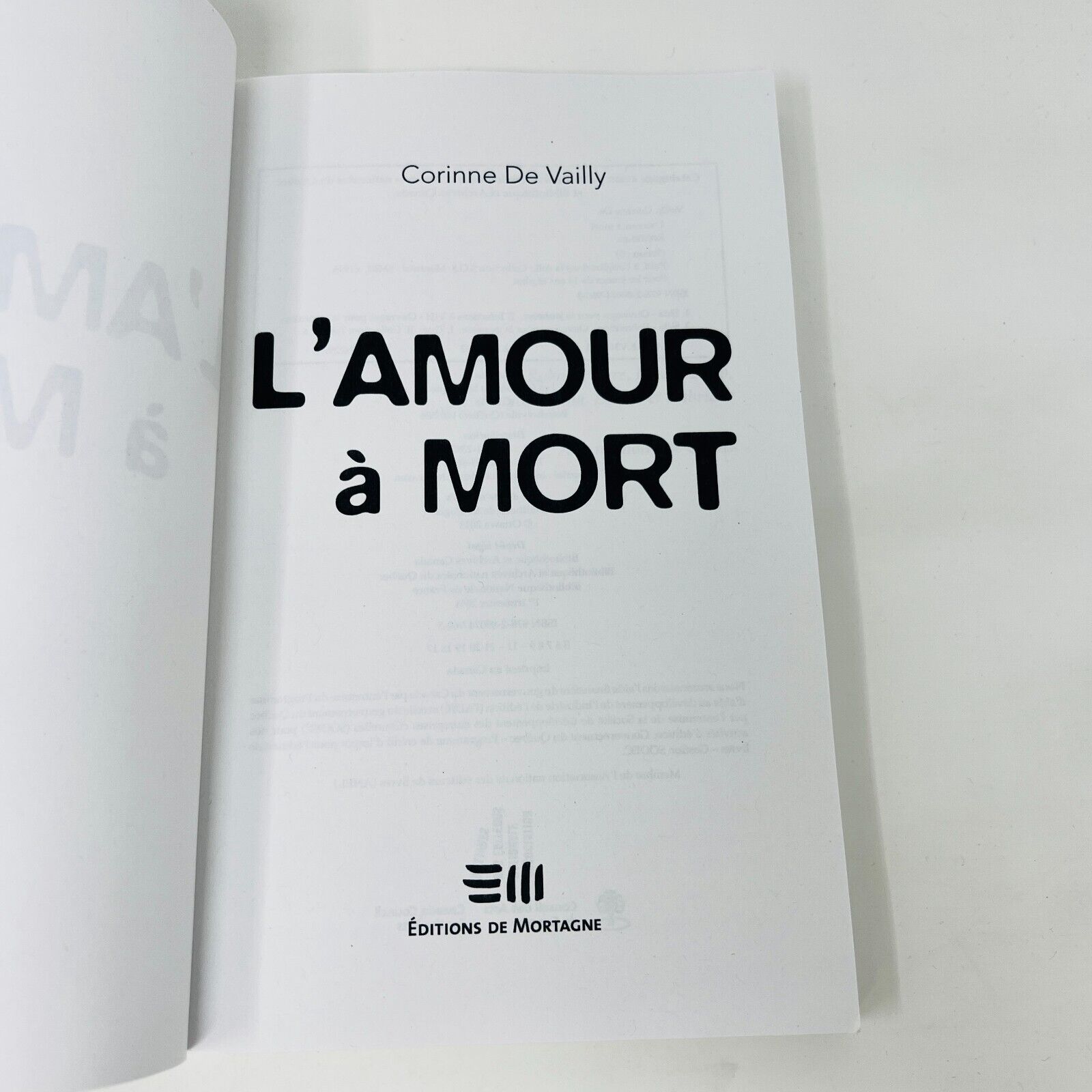 2010 Ailleurs/L'Amour à Mort/Non c'est Non Tabou Lot 3 Livres Romance Français