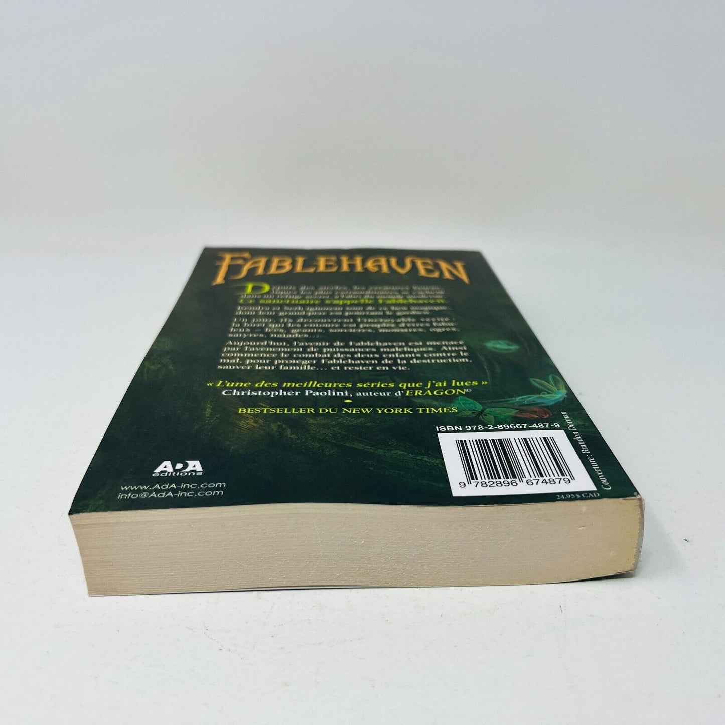 2009 Fablehaven #1 Le Sanctuaire Secret de Brandon Mull en Français/French Ada