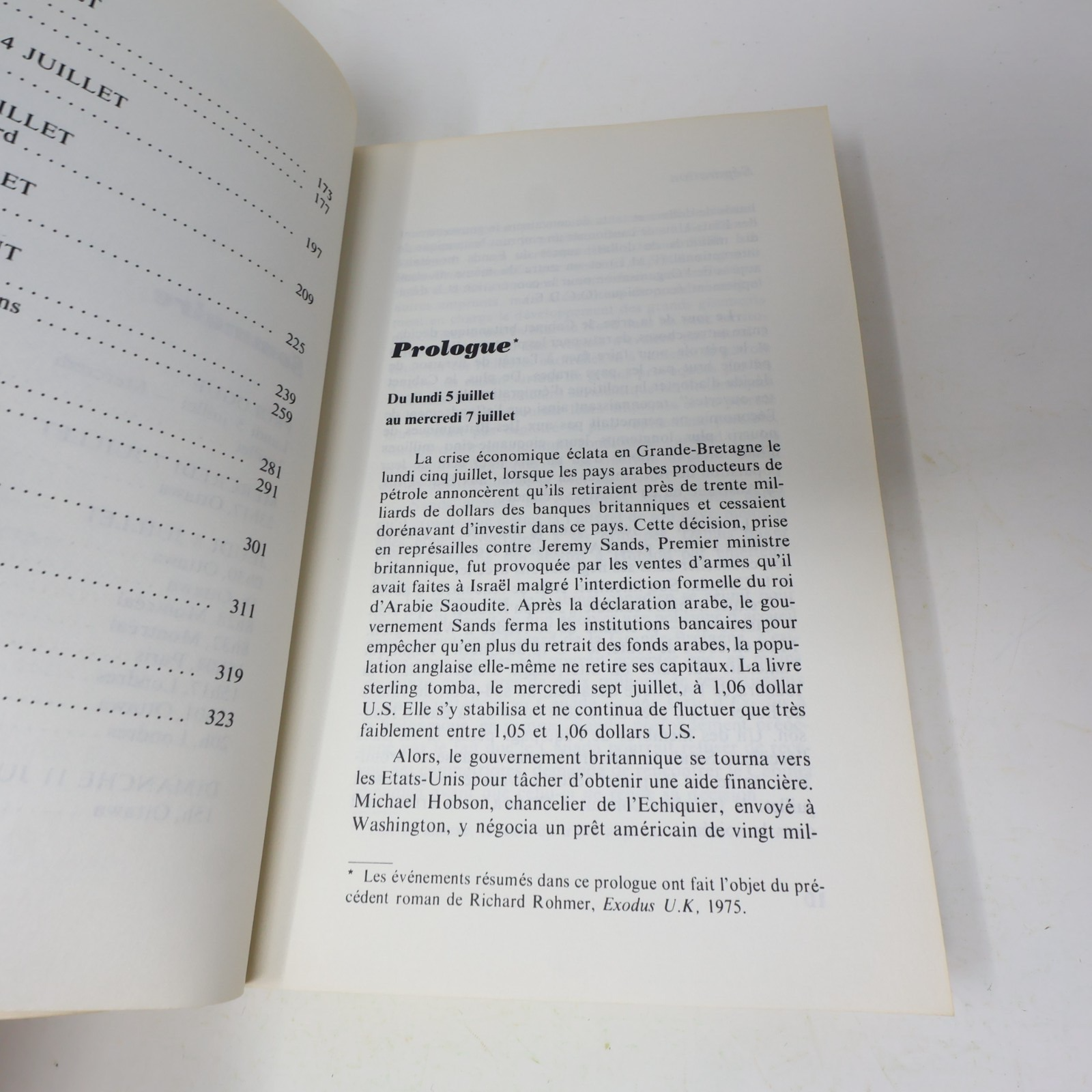1977 Séparation Richard Rohmer De L'homme Québec Canada Fiction Historique Livre