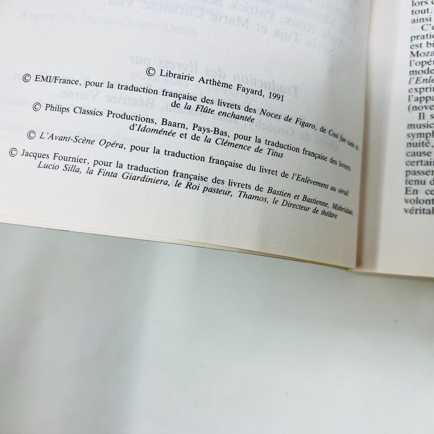 Guide des Opéras de Mozart Fayard Brigitte Massin Indispensables de la Musique