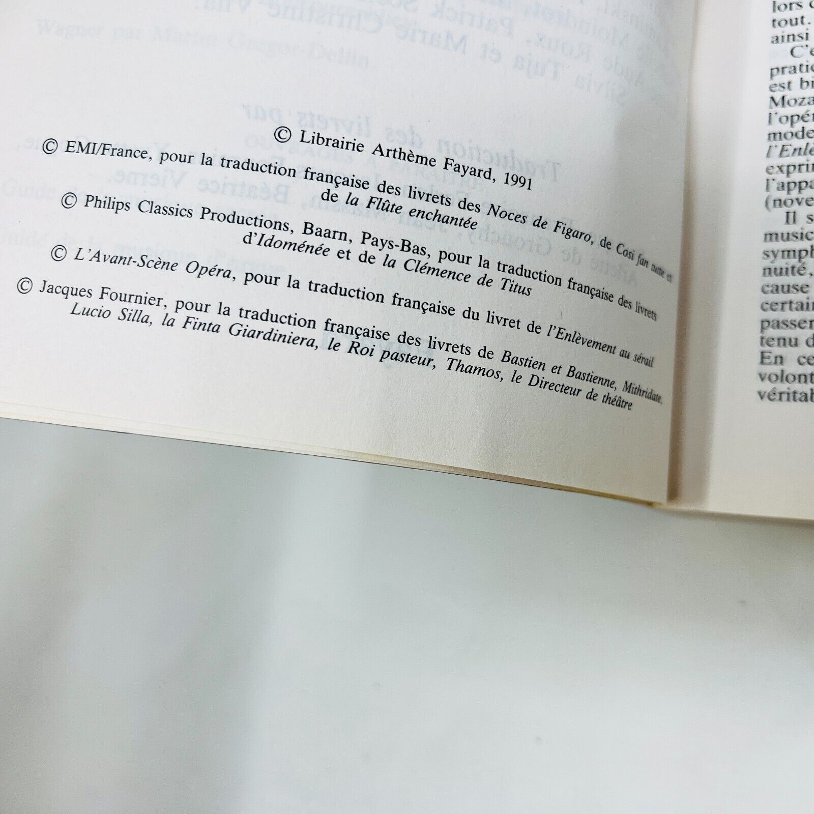 Guide des Opéras de Mozart Fayard Brigitte Massin Indispensables de la Musique
