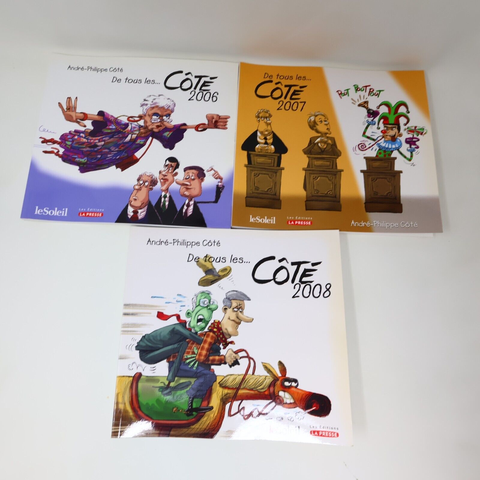De Tous les Côté Lot 3 Bandes dessinées André-Philippe Coté 2006-2008 Français