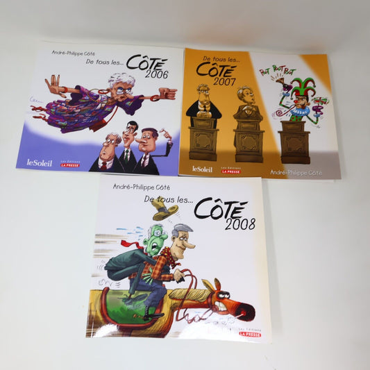 De Tous les Côté Lot 3 Bandes dessinées André-Philippe Coté 2006-2008 Français