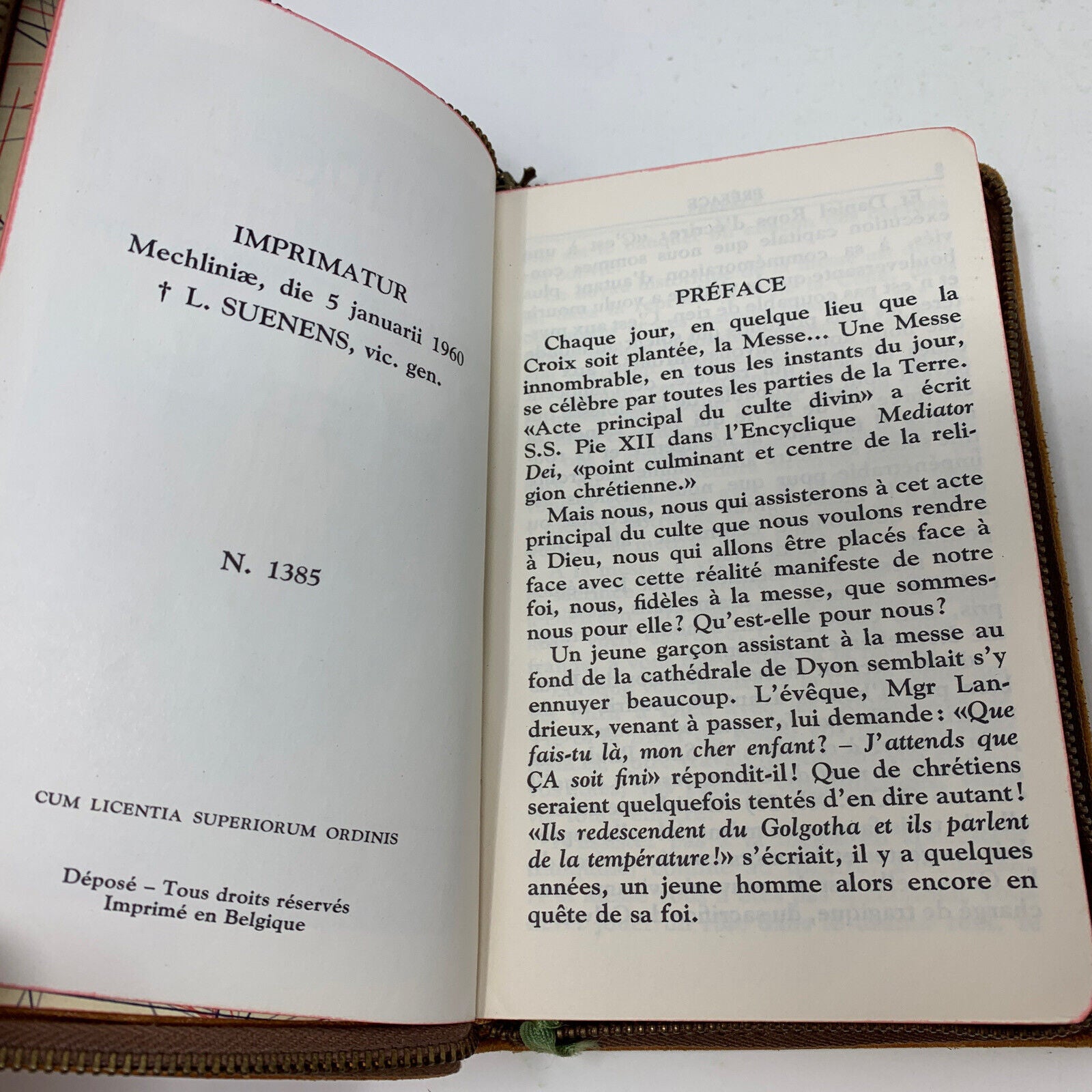 1960 Nouveau Missel Marial des Dimanches et Grandes Fêtes Guy Henri Proost Livre