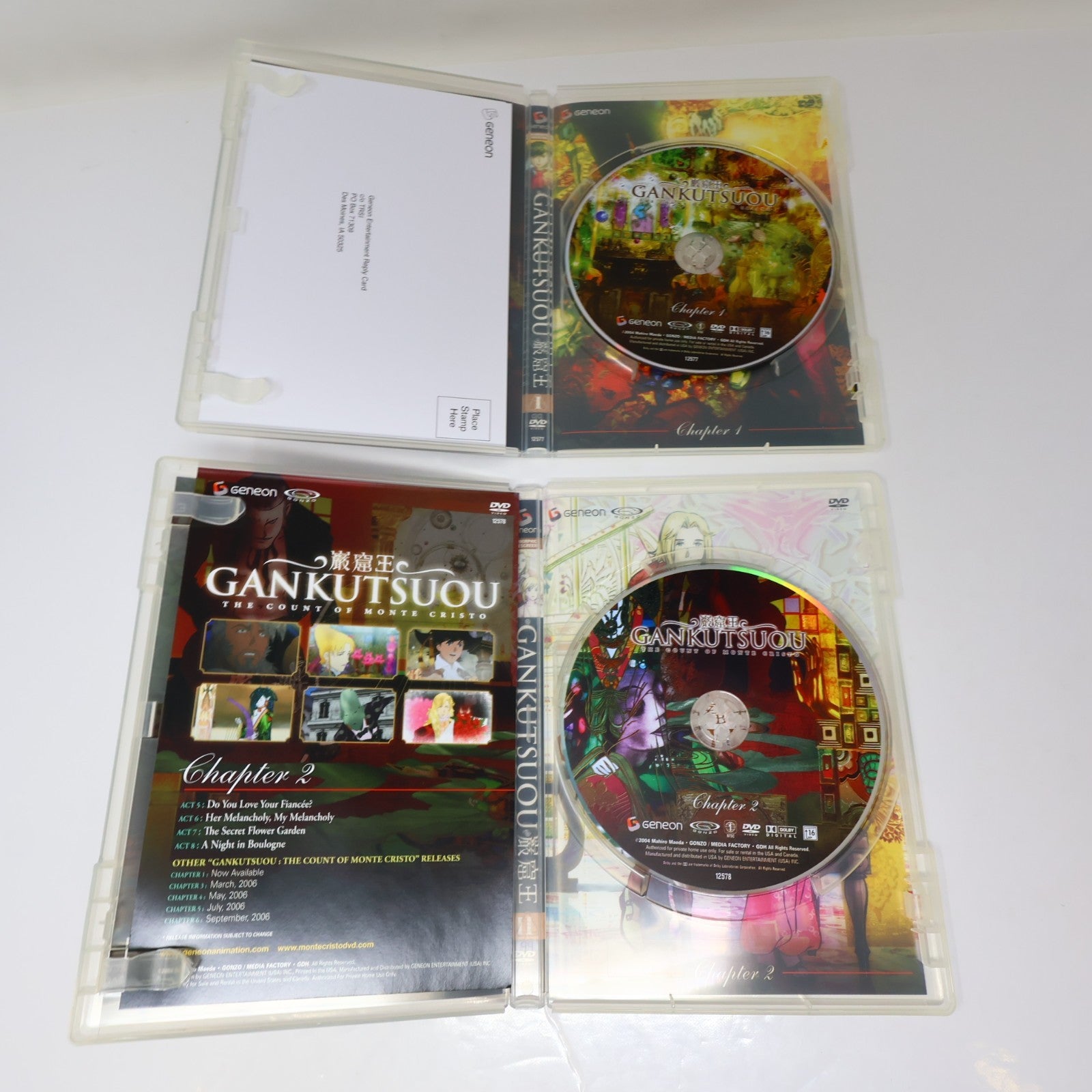 Gankutsuou The Count of Monte Cristo DVD Limited Edition Collector's Box NTSC