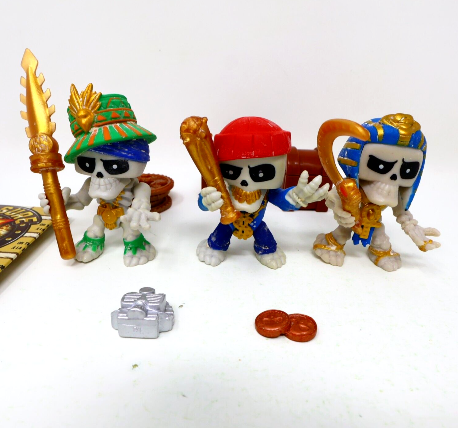 Lot of 3 Treasure X Figures Goldenspear Rogue Goldsnatcher Pharoah Loot Moose