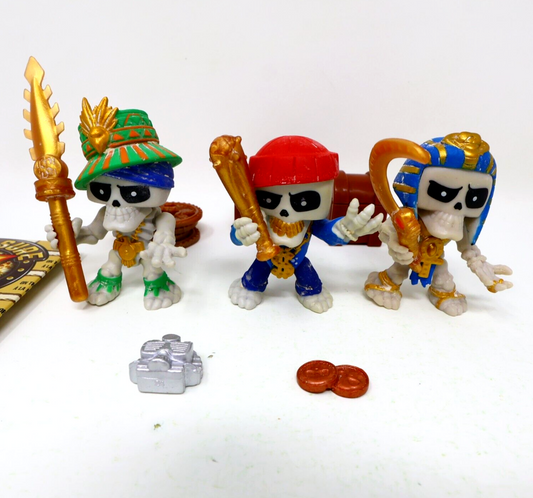 Lot of 3 Treasure X Figures Goldenspear Rogue Goldsnatcher Pharoah Loot Moose