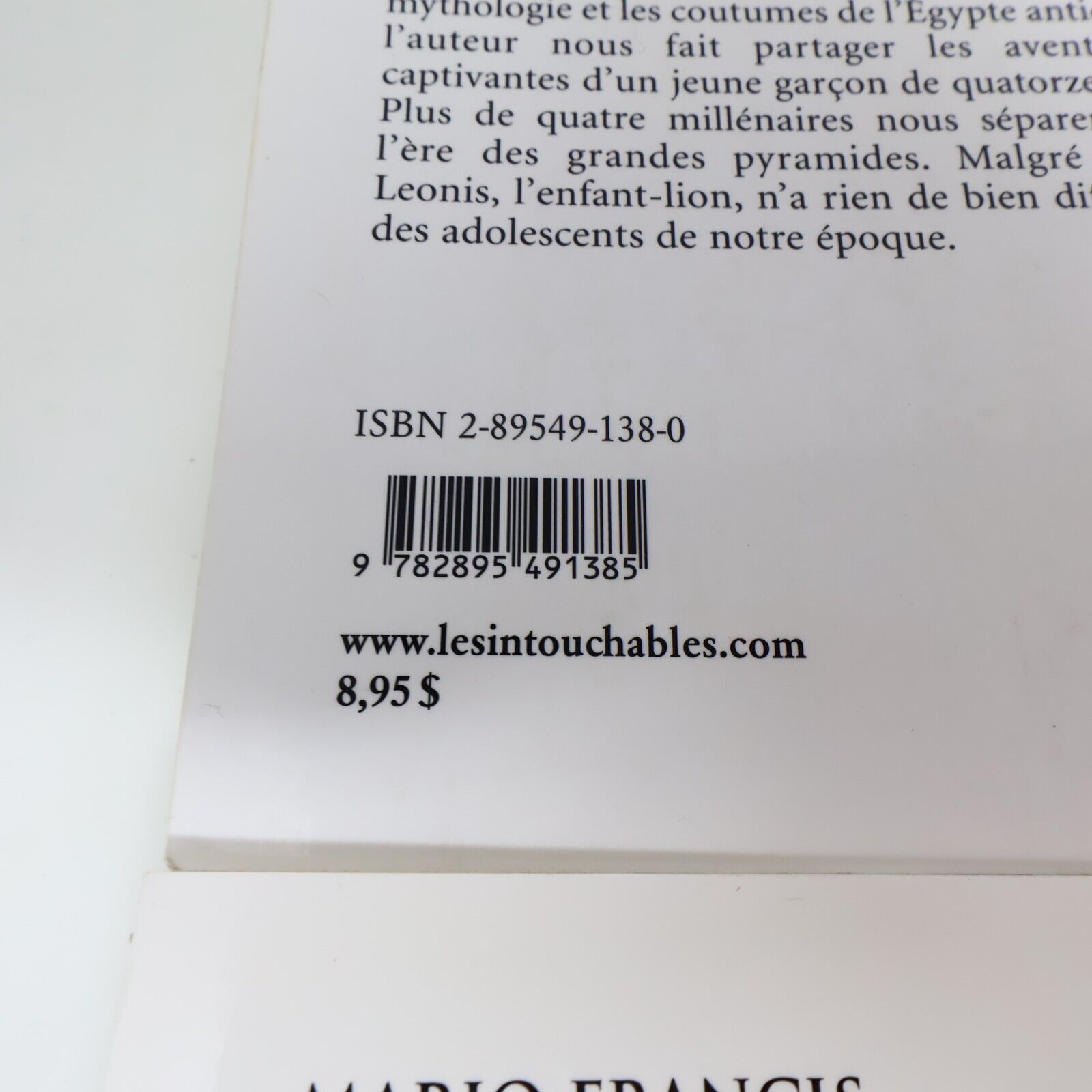 Lot 12 Livres Leonis #1-12 de Mario Francis Les Intouchables Série Complète Book