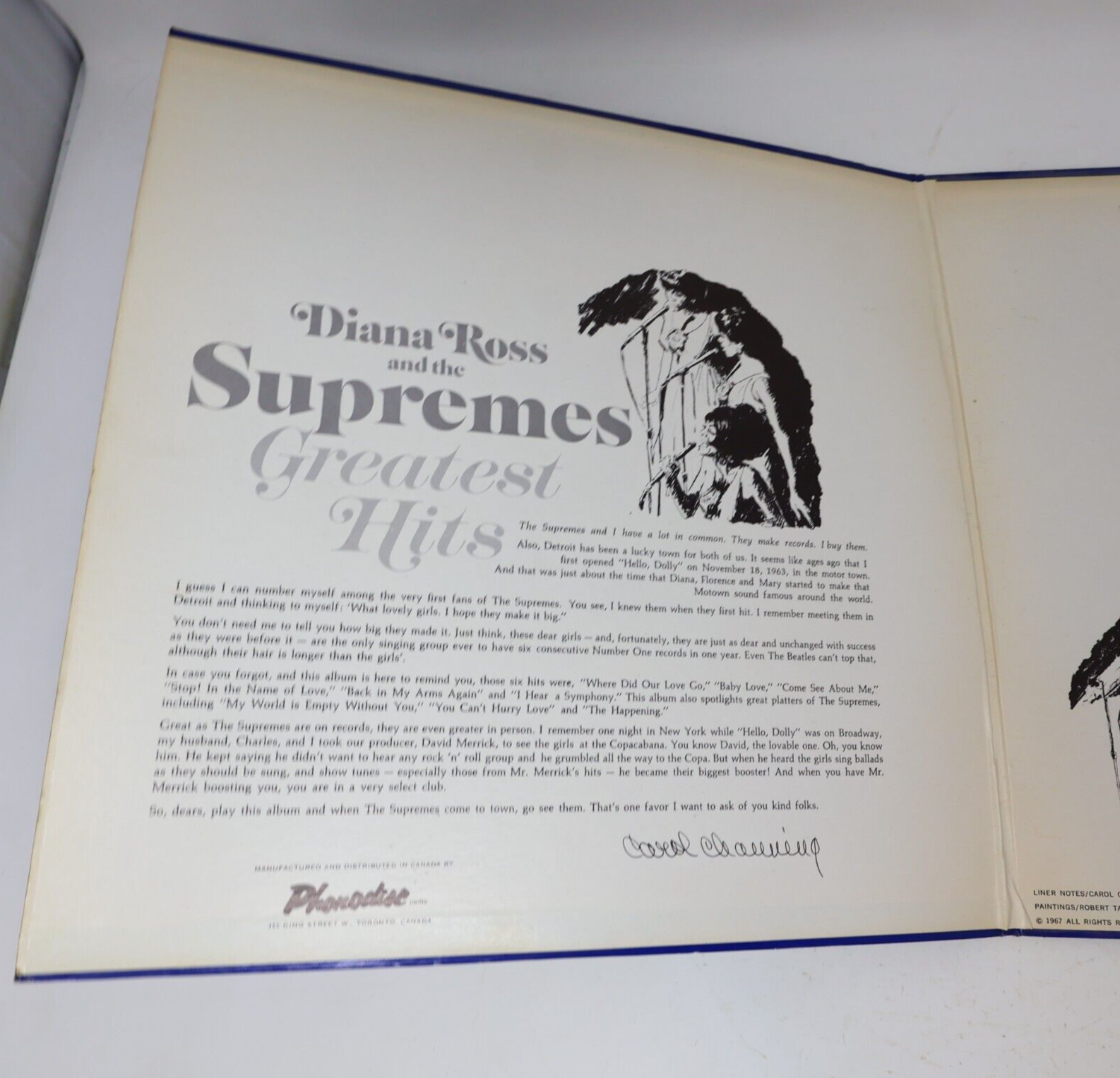 Diana Ross And The Supremes Greatest Hits 2x LP Record 1967 MOS2-663 Canada 60s