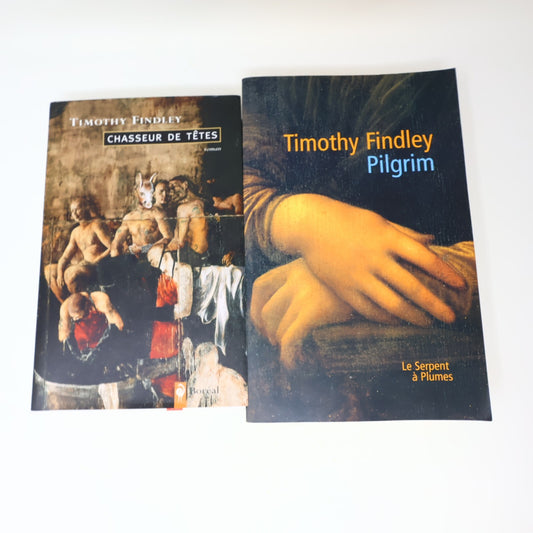 Timothy Findley Lot 2 Livres Pilgrim/Chasseur de Têtes Fiction Historique French