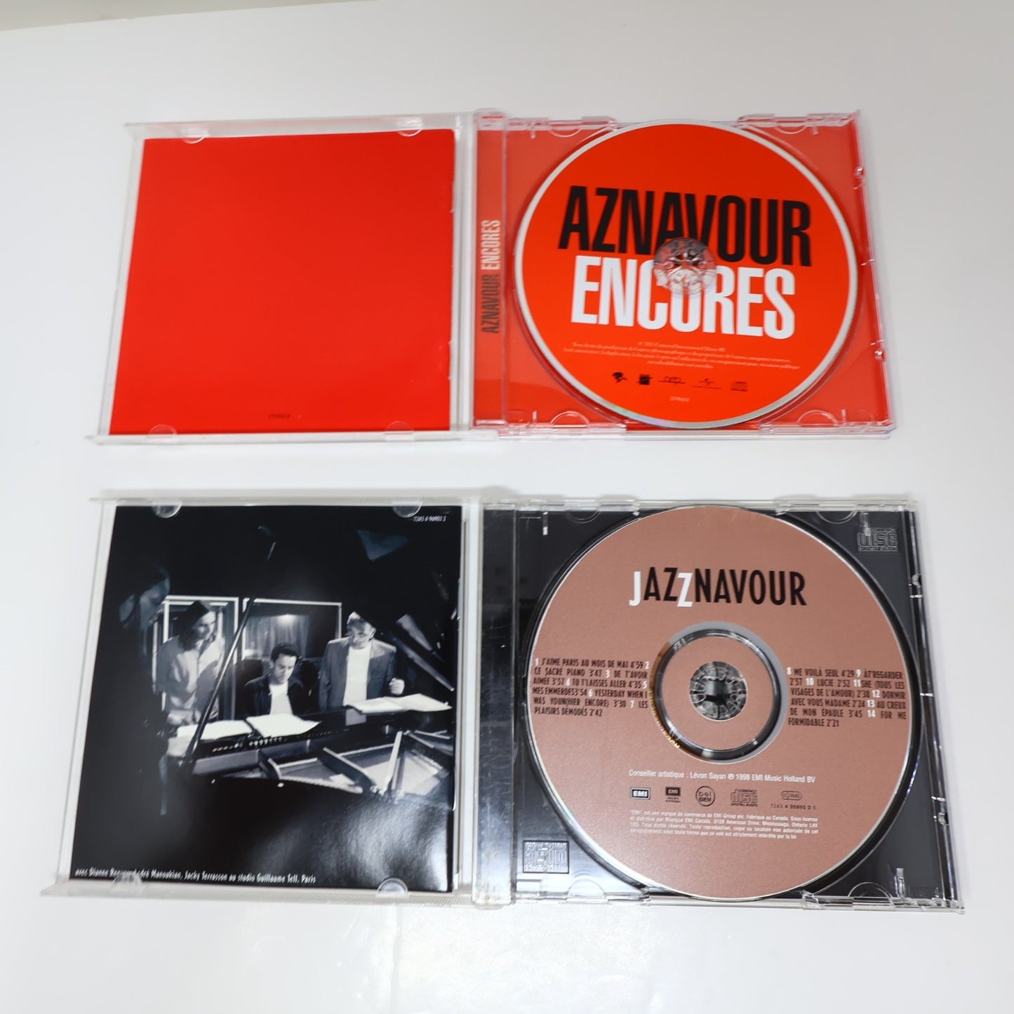 Charles Aznavour Lot 8 CD Je Voyage/Jazznavour/Encores/Plus Bleu/Grands Succès