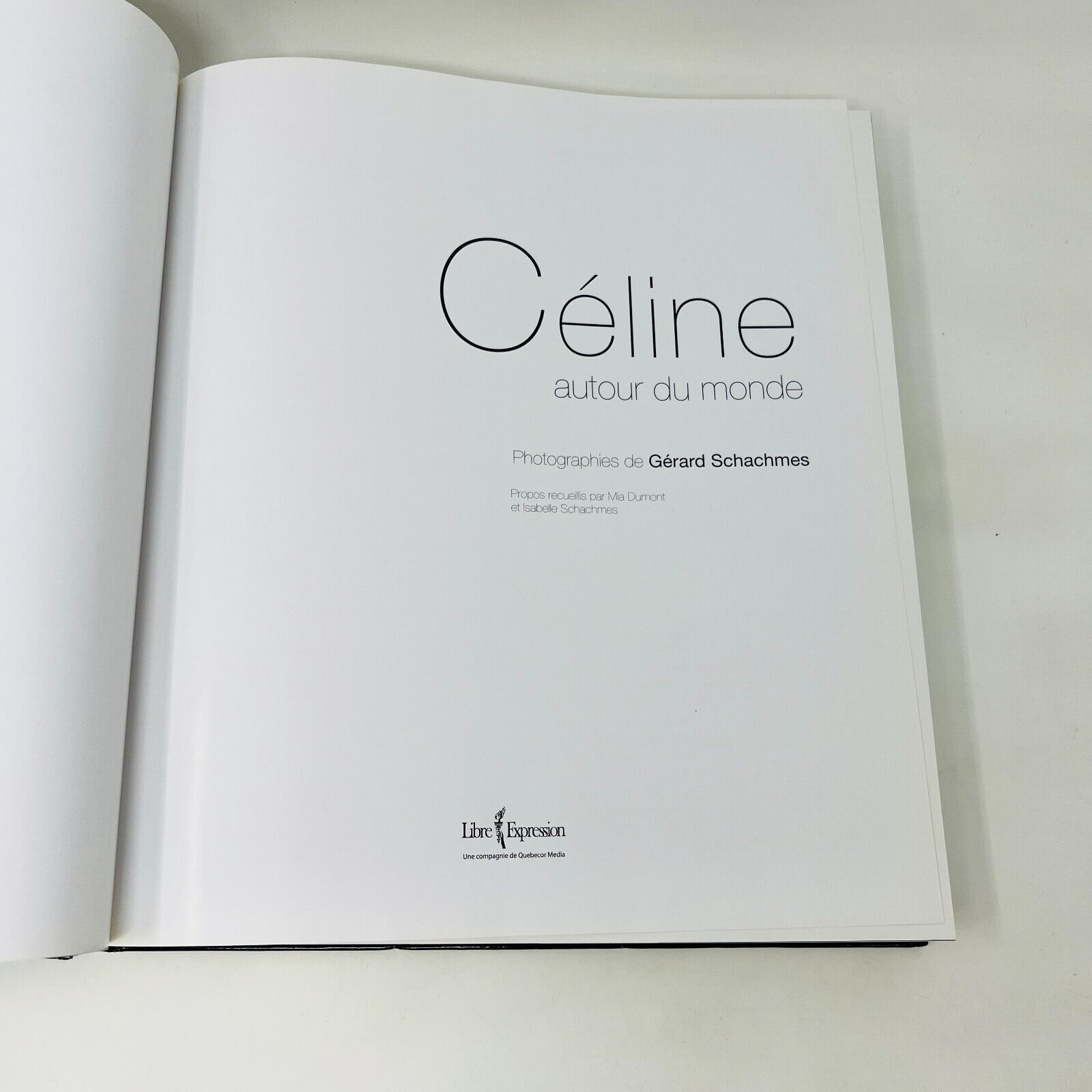 Céline Autour du Monde Livre Photos Français/Celine Dion Tour French Hardcover