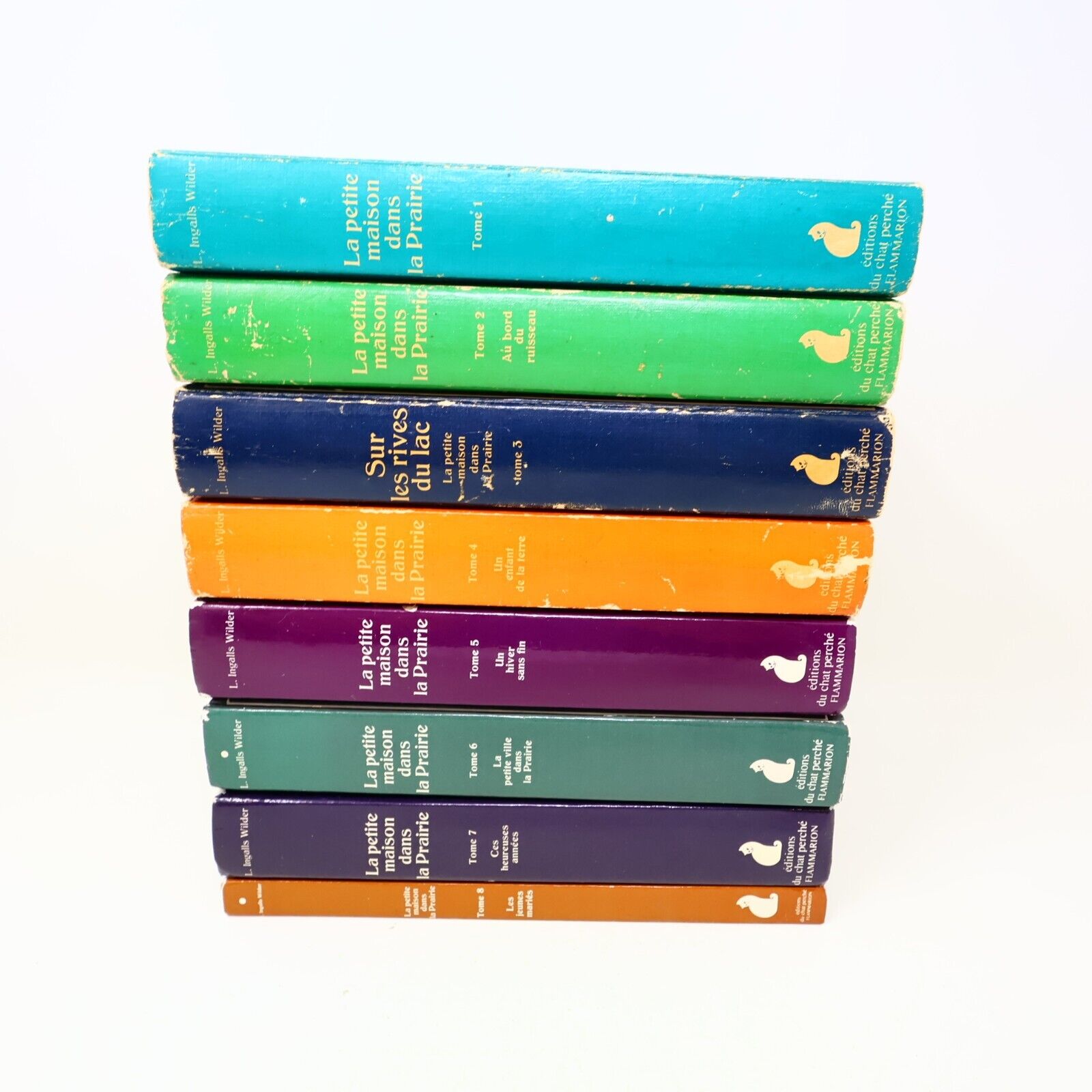 Lot 8 Livres La Petite Maison dans la Prairie #1-8 Laura Ingalls Wilder French