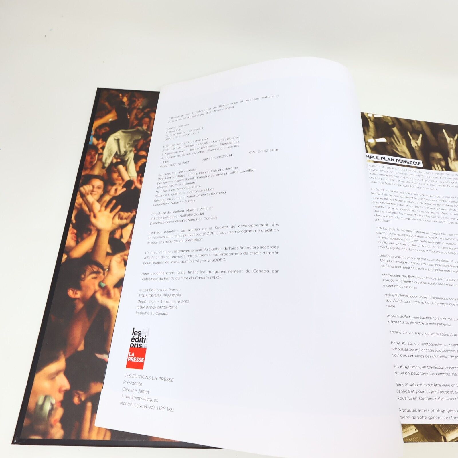 2012 Simple Plan l'Histoire Officielle La Presse Rock Musique Band Québec HC Art