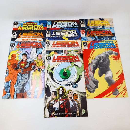 Lot 10 Comics Legion of Super-Heroes #42, 47-48, 51-56, 58 DC Levitz 1980s