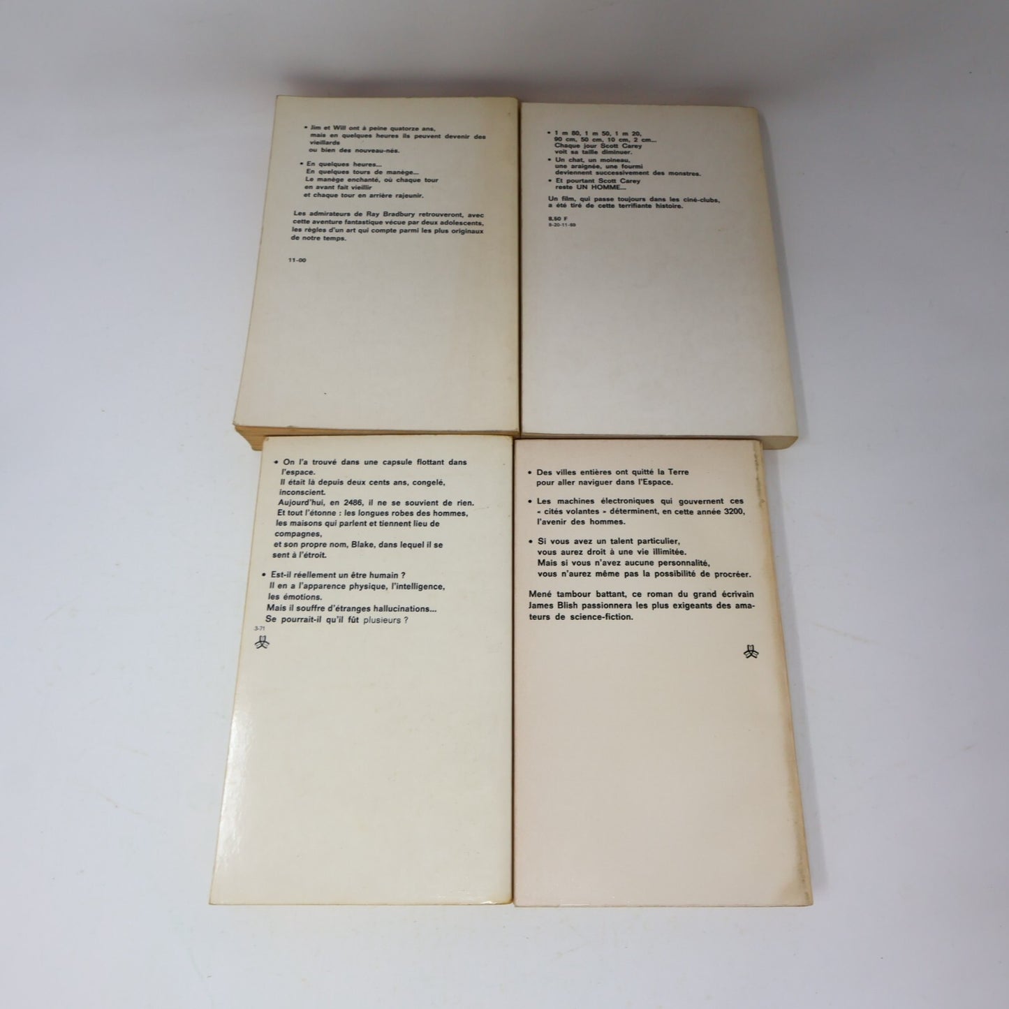 Présence du Futur Lot 4 Livres Bradbury/Matheson/Simak Foire des Ténèbres French