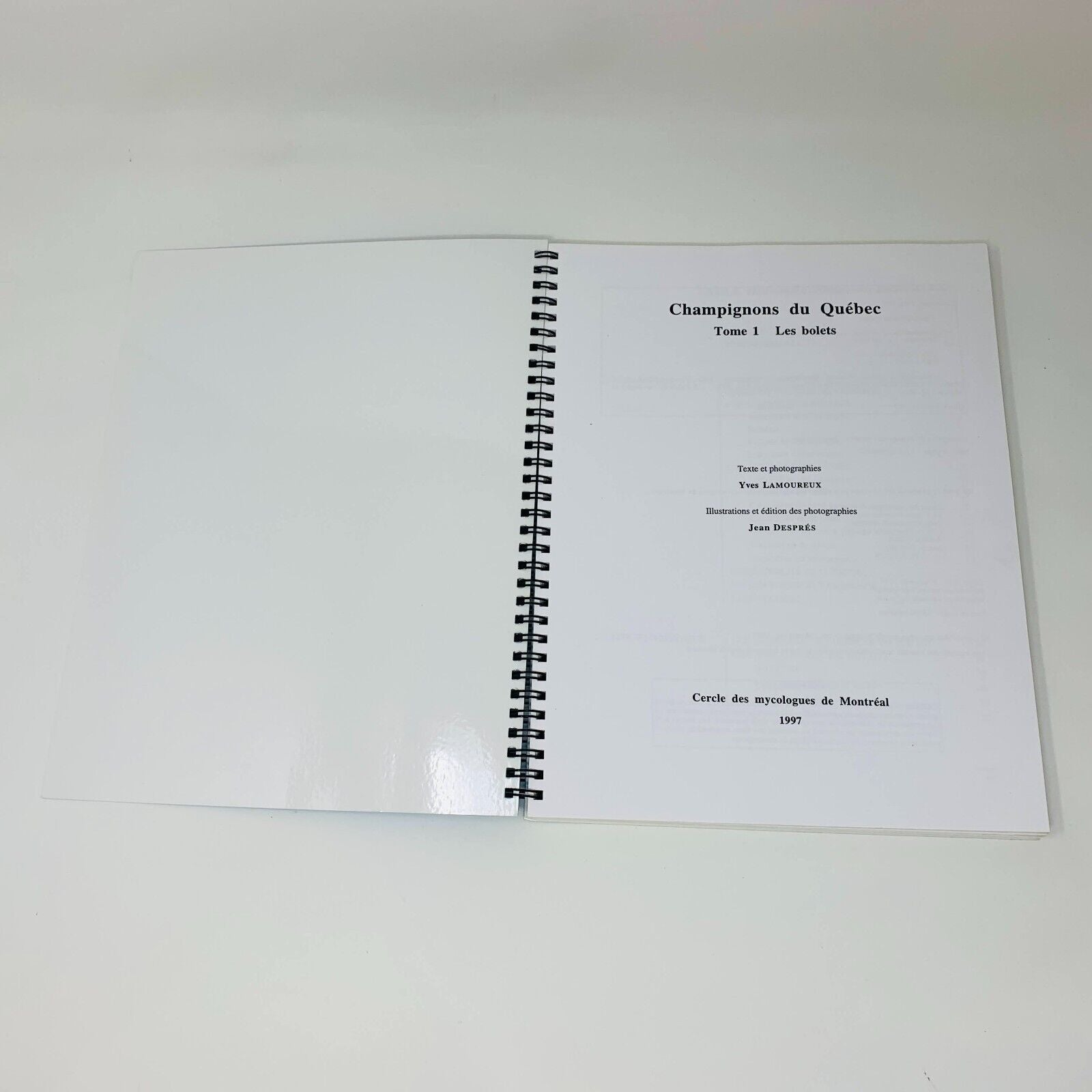 1997 Champignons du Québec Tome 1 Les Bolets Cercle des Mycologues de Montréal
