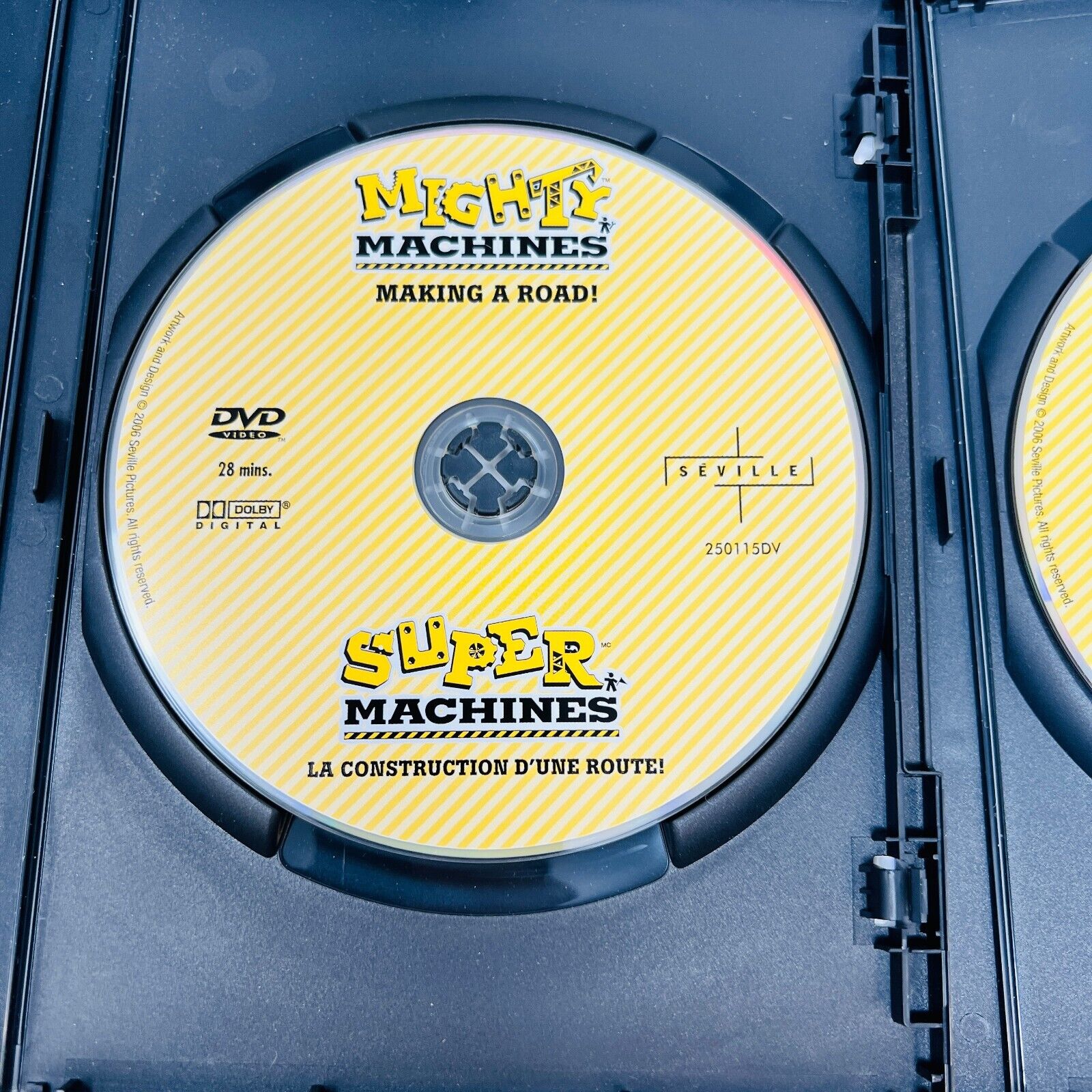 3 Mighty Super Machines DVD Lot Making a Road/All About Recycling/At the Sawmill
