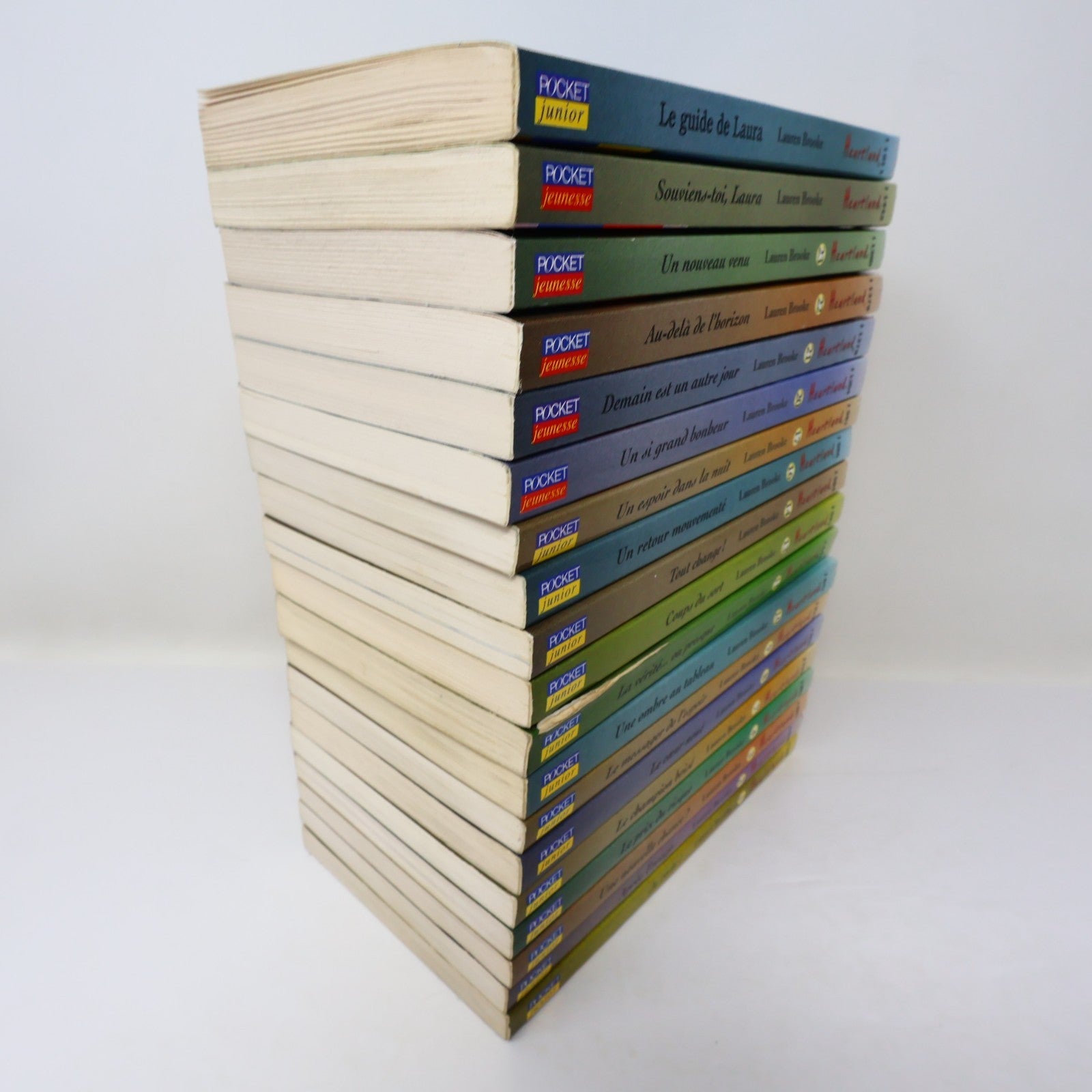 Heartland Lot 19 Livres Lauren Brooke Pocket Je Reste!/Après l'Orage Chevaux PB