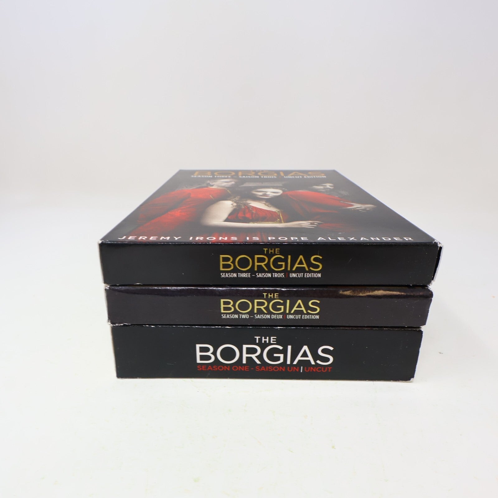 The Borgias Complete Series Uncut Season #1-2-3 DVD Set NTSC English & Français