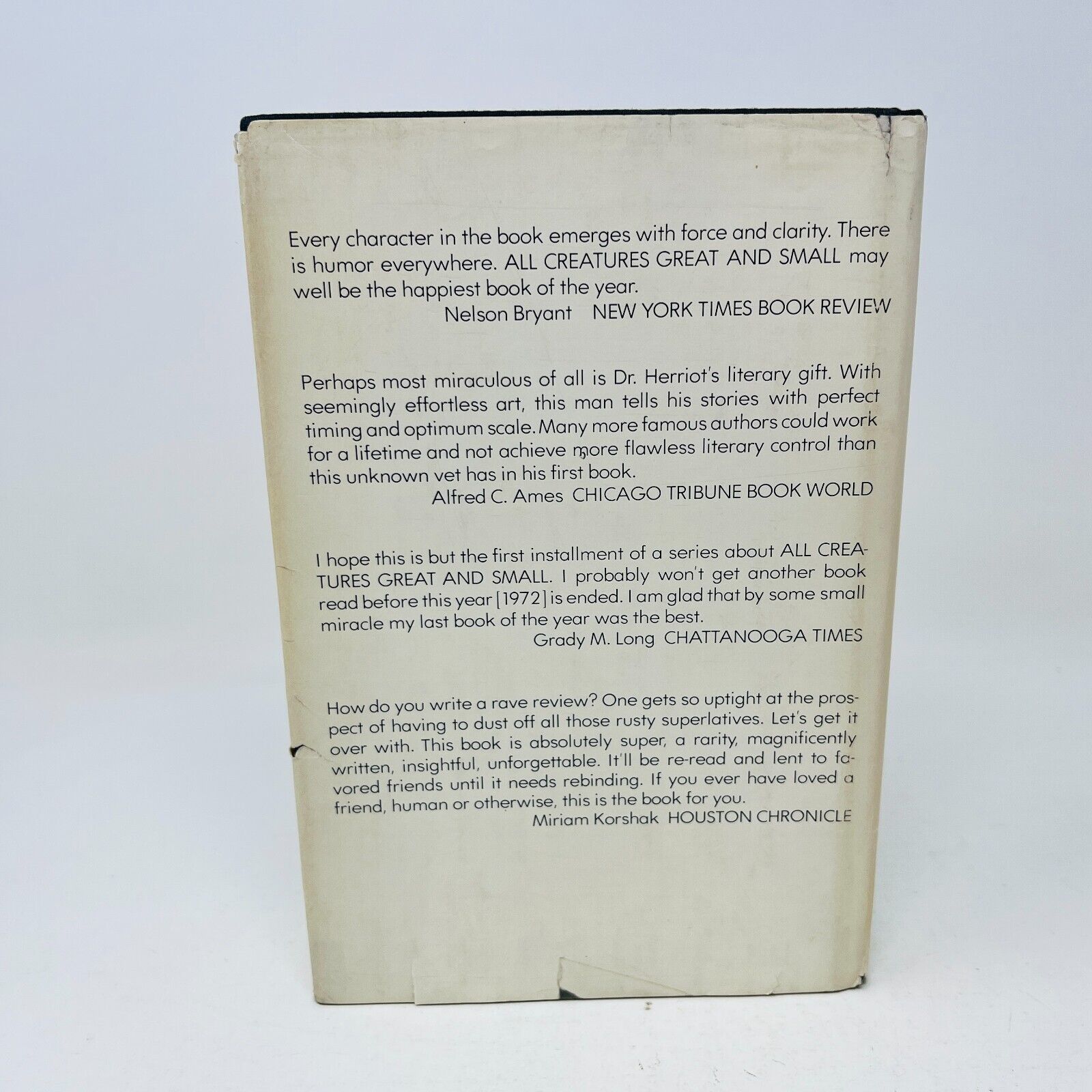 1974 All Things Bright and Beautiful Hardcover DJ by James Herriot 1st Edition