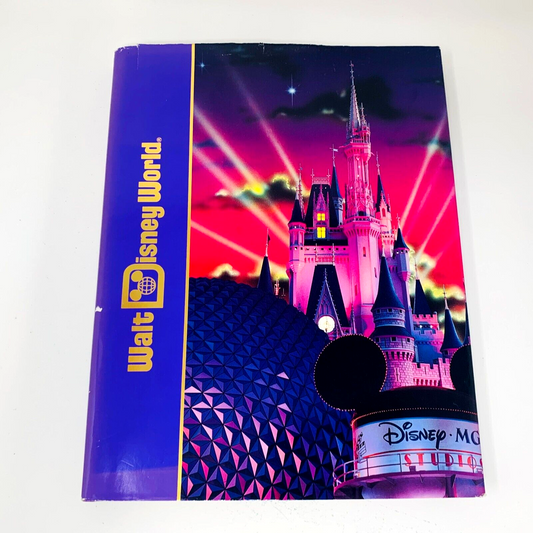 c1990s Walt Disney World Disney's Kingdom Editions Purple Theme Parks Hardcover