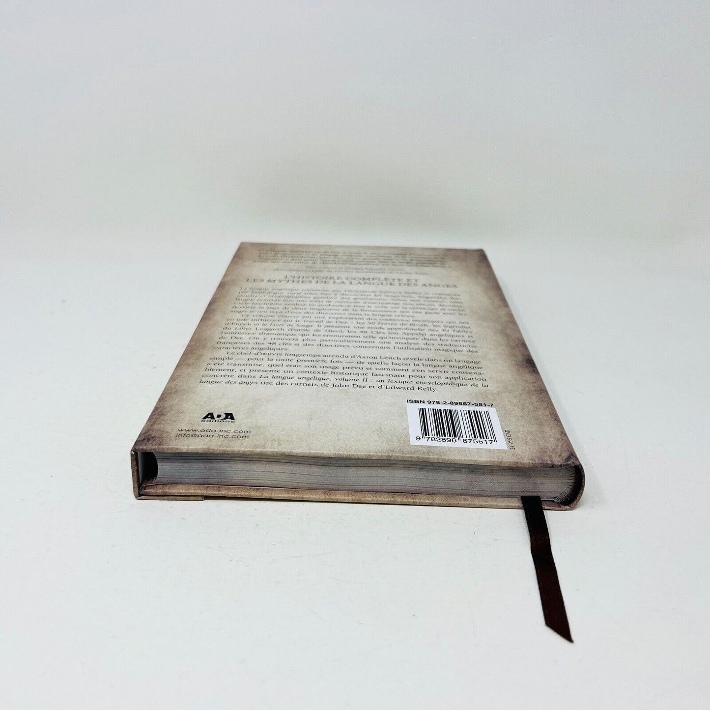 La Langue Angélique Volume 1 de Aaron Leitch ADA Histoire Mythes Anges Français