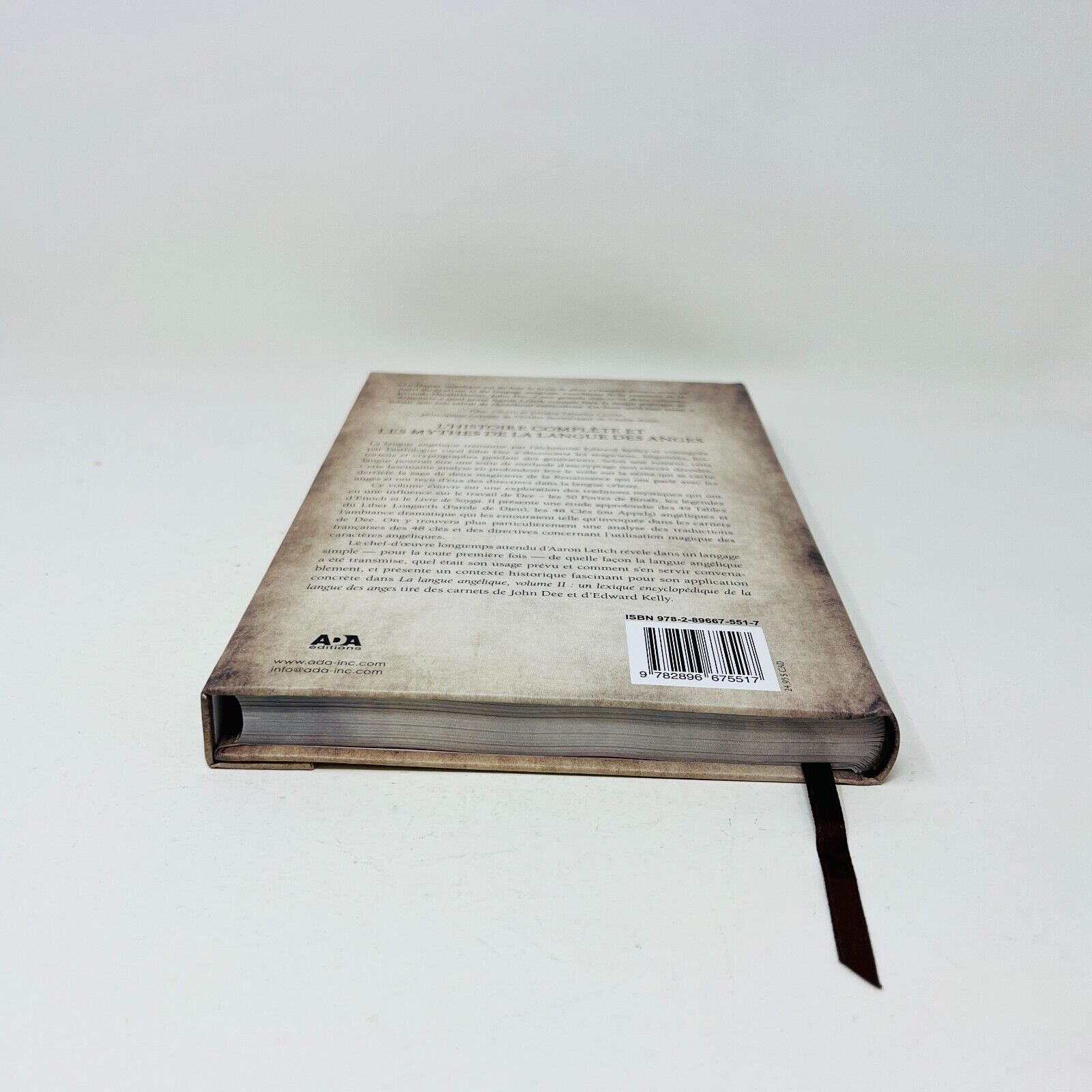 La Langue Angélique Volume 1 de Aaron Leitch ADA Histoire Mythes Anges Français