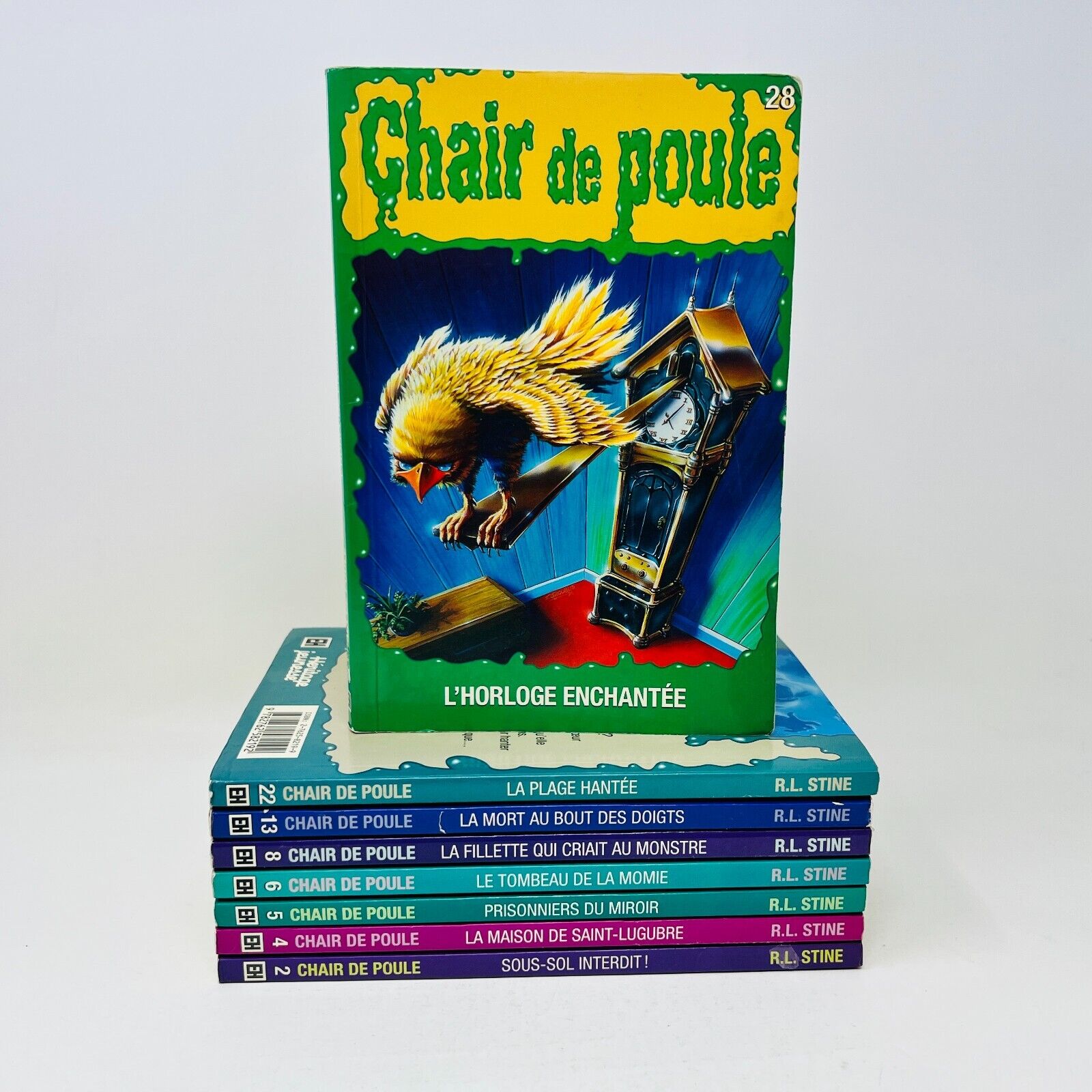 8x Chair de Poule EH Lot French Goosebumps Français R.L. Stine 90s Plage Hantée