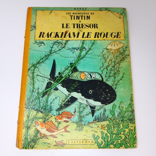 Tintin Le Trésor de Rackham le Rouge Hergé Casterman 1955 B12 Belgique Français