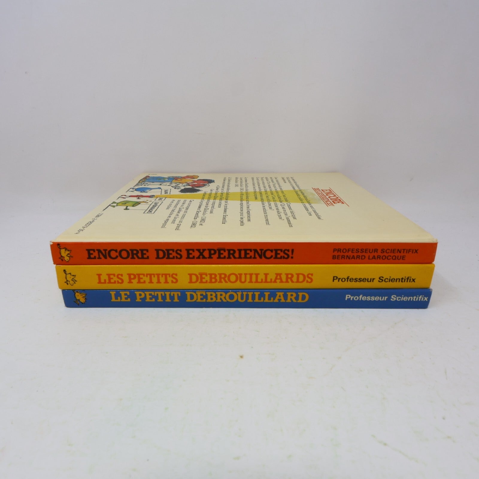 Lot 3 Les Petits Débrouillard Professeur Scientifix Livres Enfants Science 80s