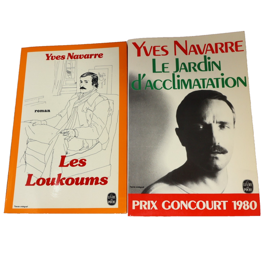 Yves Navarre Lot 2 Livres Poche Le Jardin d'Acclimatation/Loukoums Roman France