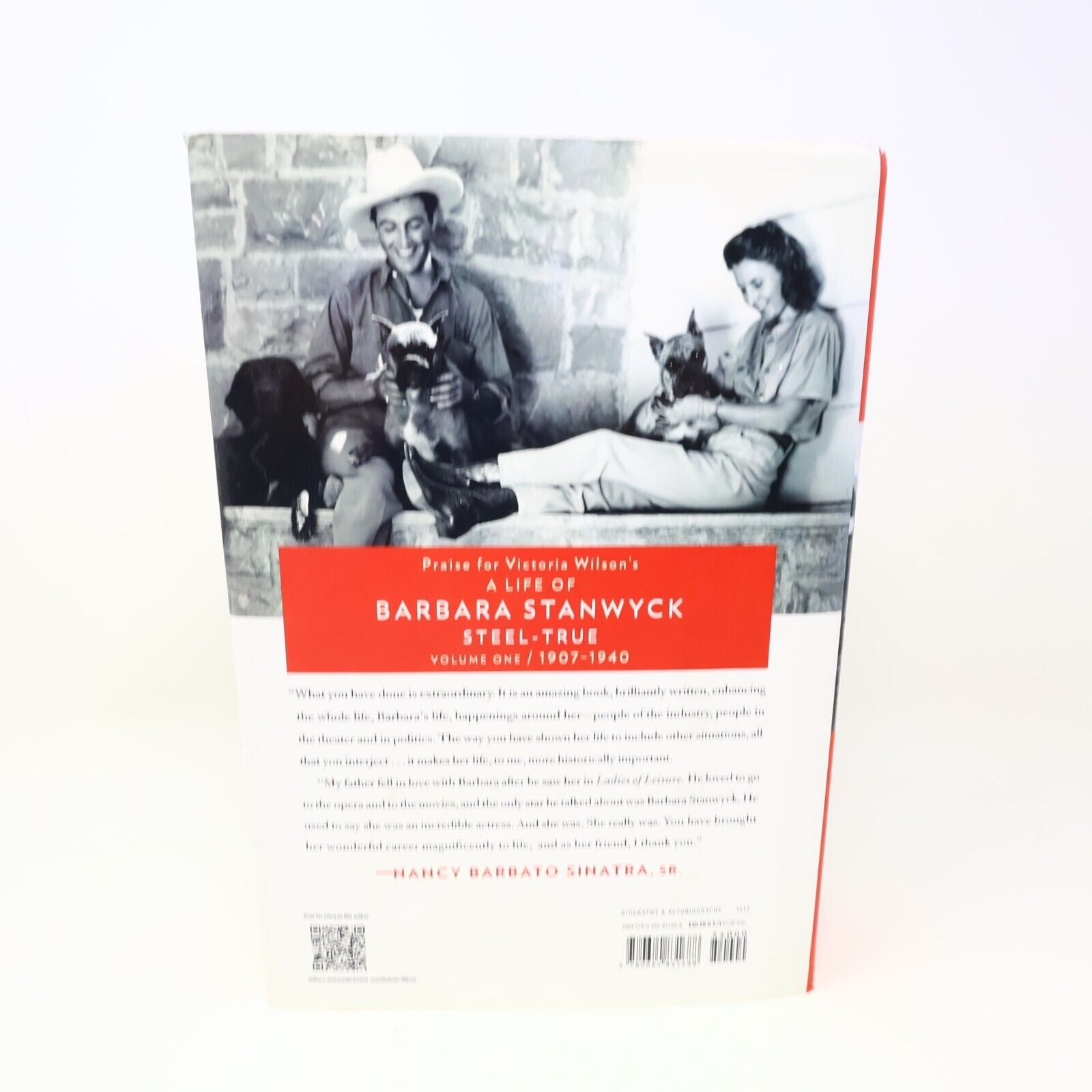 A Life of Barbara Stanwyck Steel-True 1907-1940 Victoria Wilson 2013 Hardcover