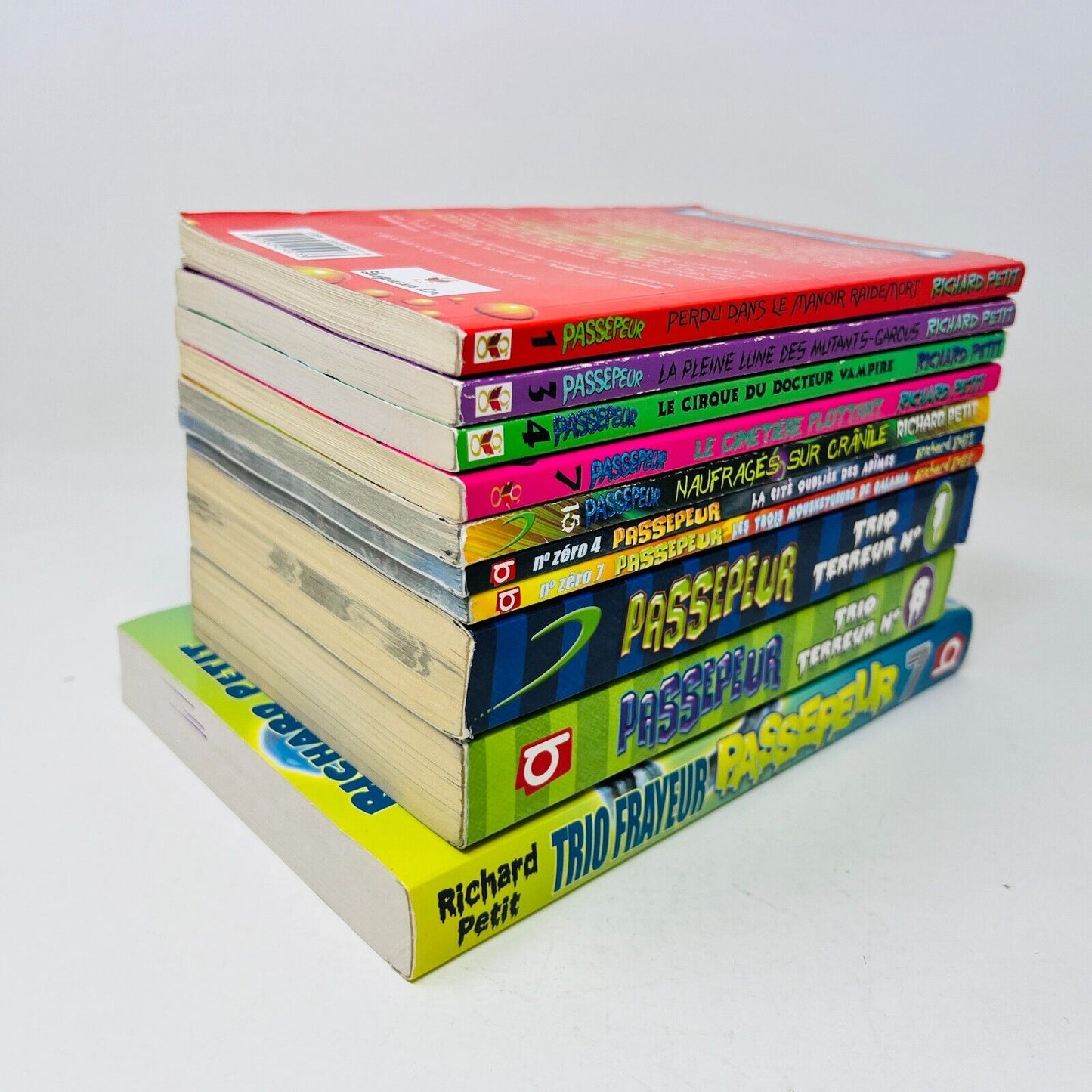 Lot de 10 Livres Passepeur Horrible Cauchemar/Trio Compilation de Richard Petit