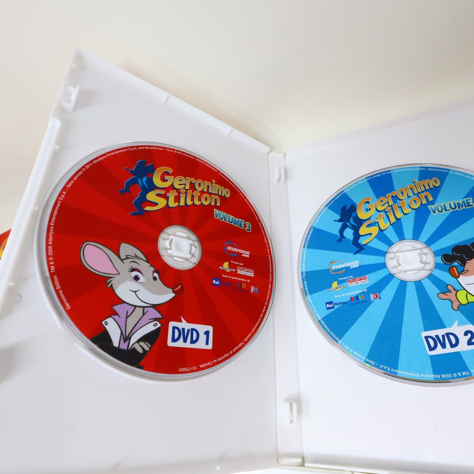 Coffret Geronimo Stilton Saisons 1 & 2 DVD Édition Limitée Testé NTSC Français