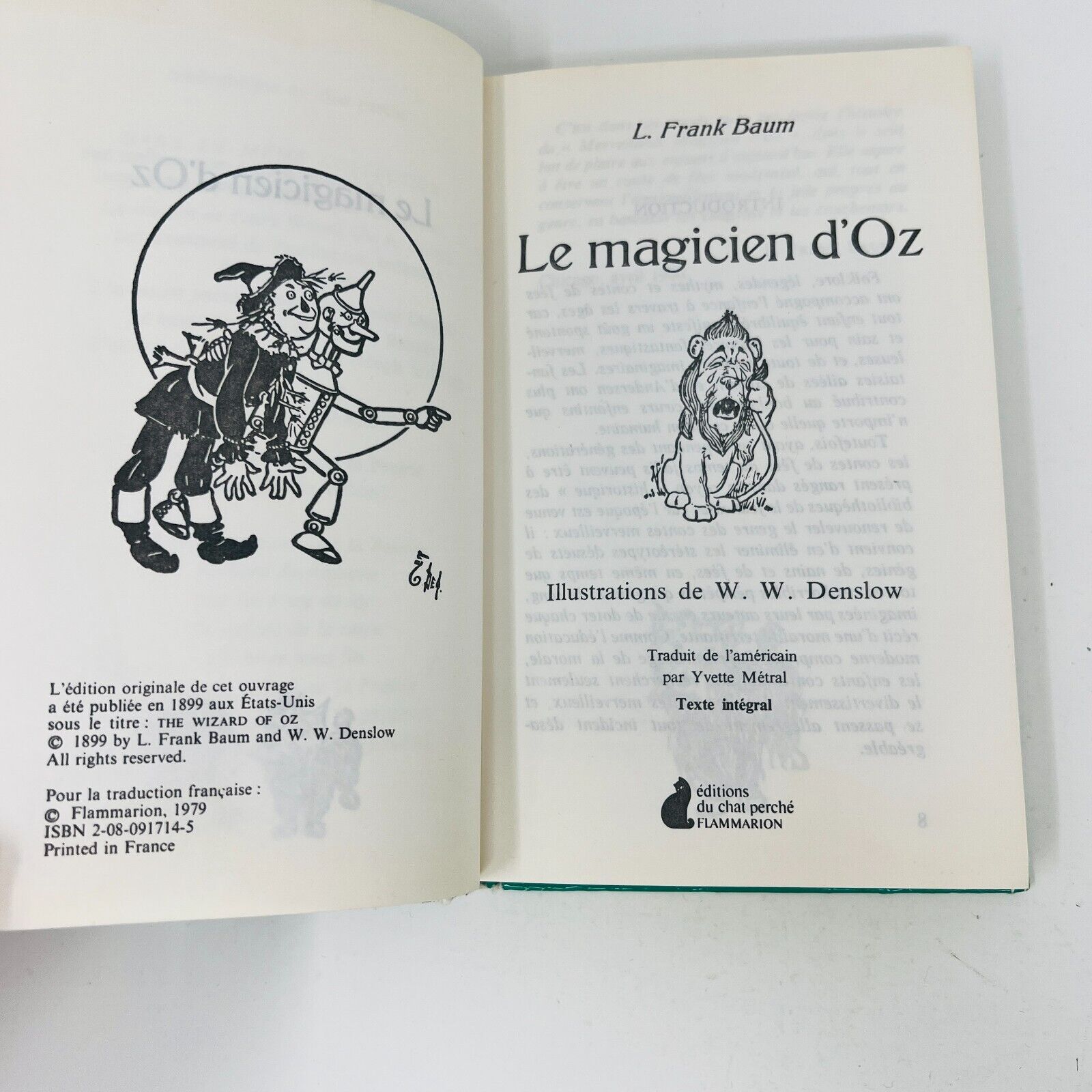 5x Bibliothèque du Chat Perché Oz Peter Pan Docteur Dolittle Lot Livres Français