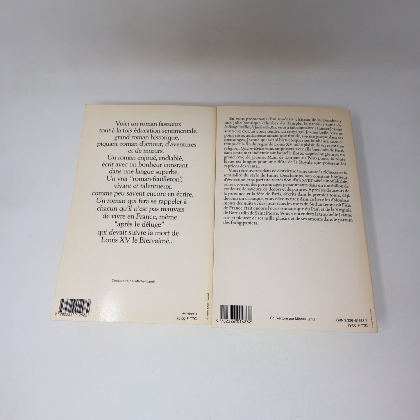 La Bougainvillée #1-2 Lot 2 Livres Fanny Deschamps 1982 Série Complète Français