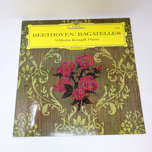 Beethoven Wilhelm Kempff Bagatelles Piano LP Record Deutsche Grammophon 138 934