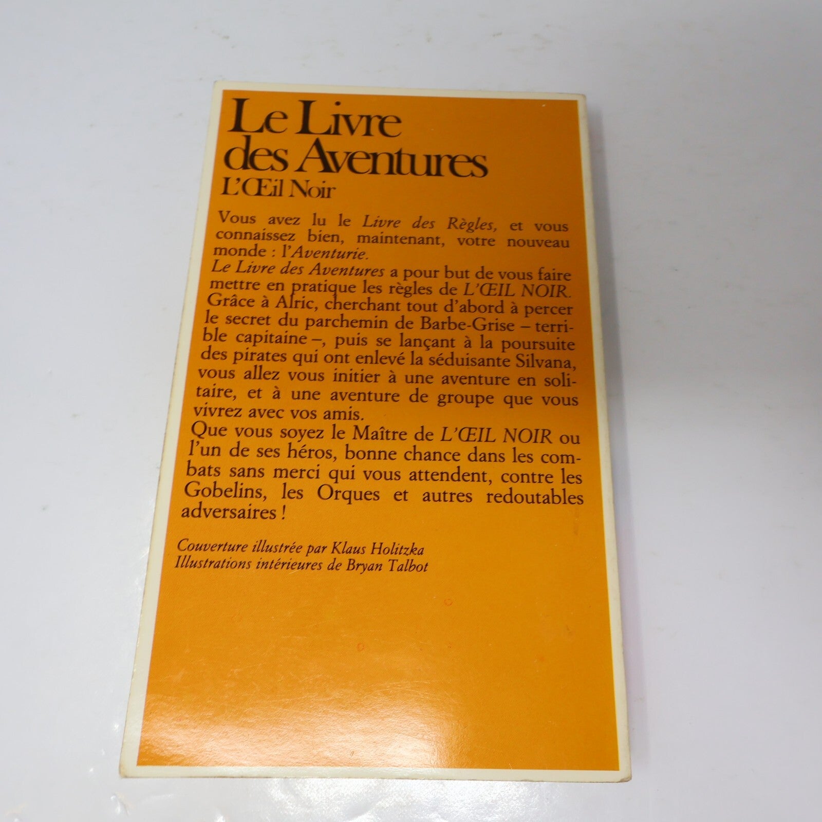 L'Oeil Noir LDVELH Lot 3 Livre des Aventures/Héros Monstres et Forces Obscures