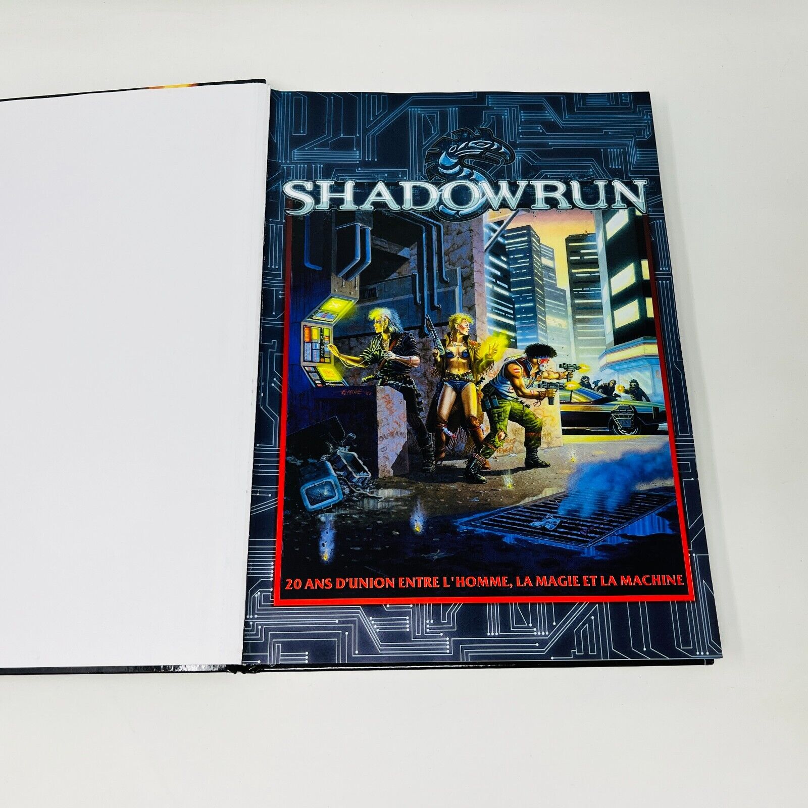 2009 Shadowrun Édition 20ème Anniversaire Livre en Français/French Hardcover RPG